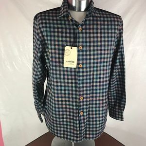 CURATED Copley Indigo Space Long Sleeve Shirt